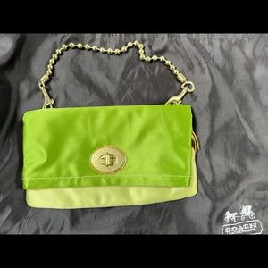 Rare Authentic Coach two toned clutch. Mint condition! Beautiful vintage clutch!